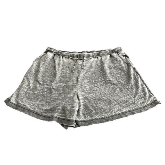 3X June & Delancey Elastic Waist Drawstring Shorts Gray Womens - Picture 4 of 12